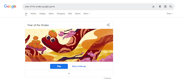 year of the snake google game year of the snake google game