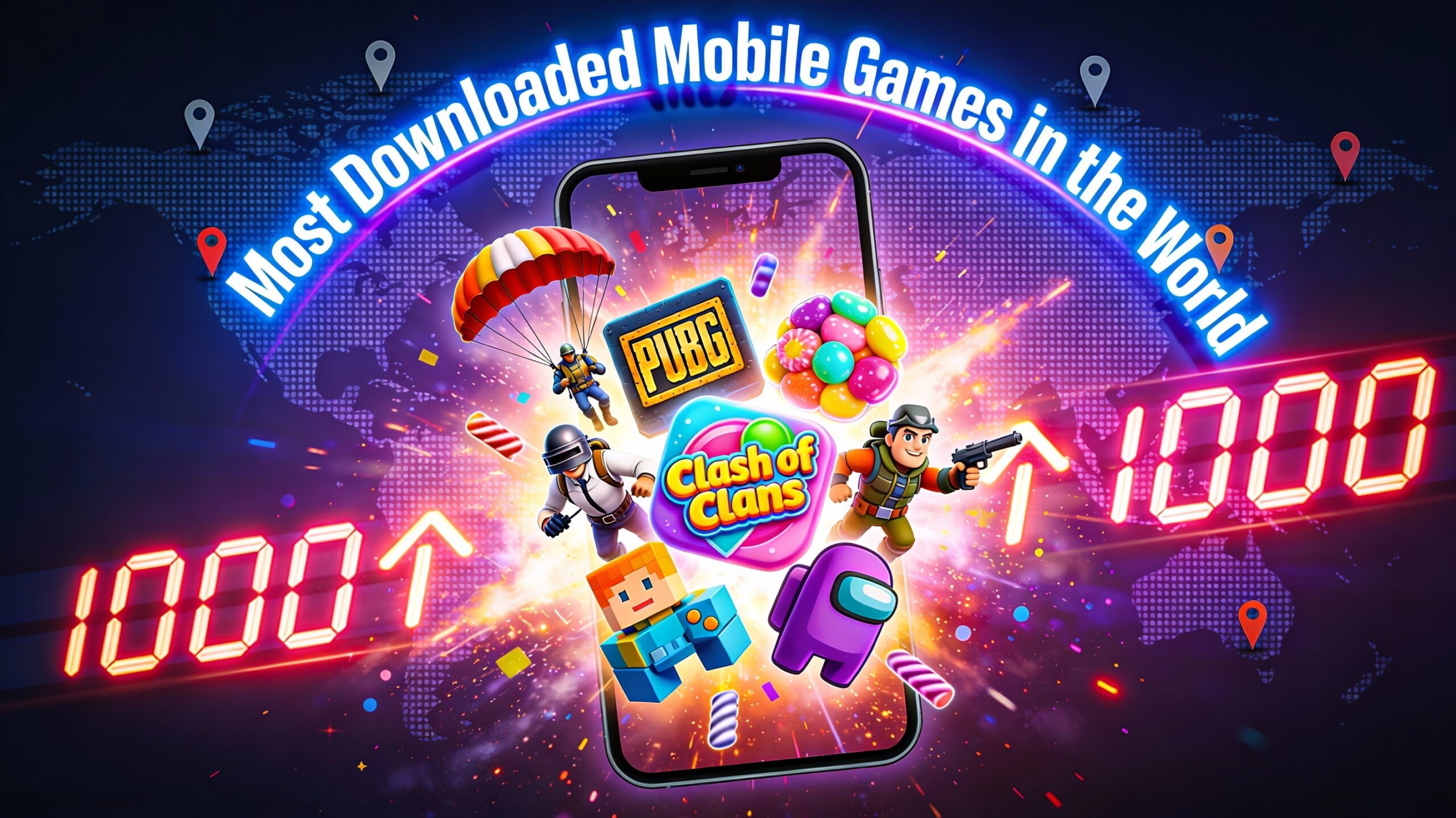 Most downloaded mobile games in the world